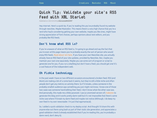 blog/quick-tip-rss-validation screenshot