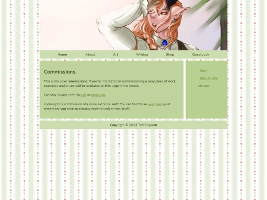 Shop/commissionsnsfw screenshot