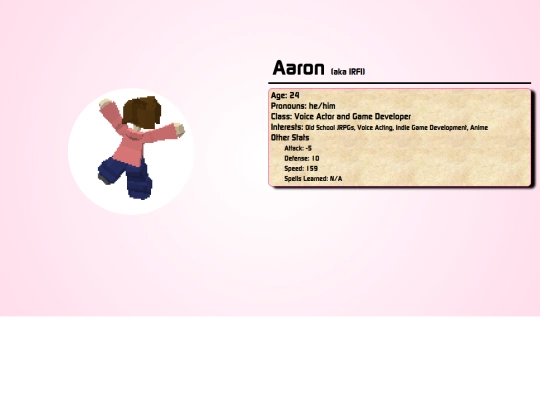 pages/aboutMe screenshot