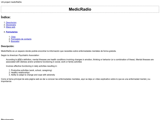 index screenshot