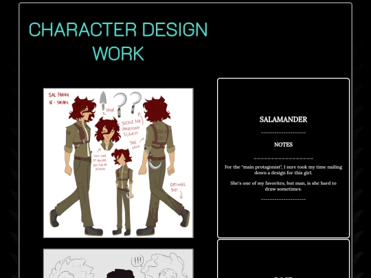 Portfolio_Work/chardesign screenshot