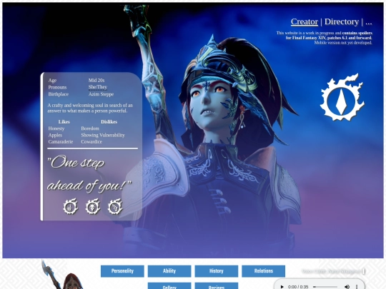 CHARACTER_WEB/alma screenshot