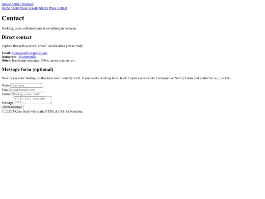 contact screenshot