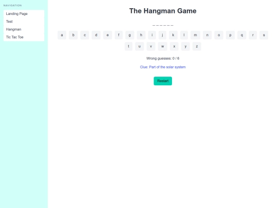 pages/hangman screenshot