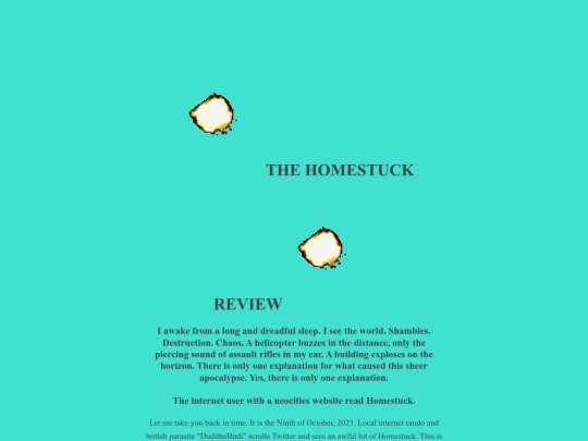 homestuckreview screenshot