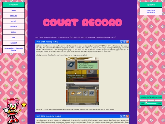 blog screenshot