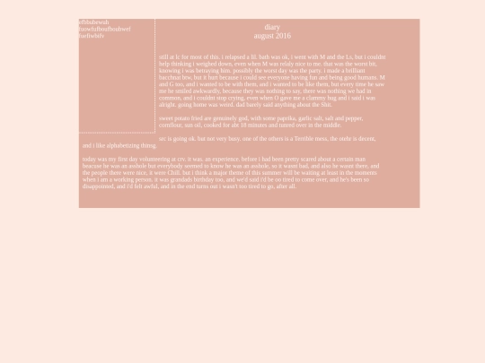 diary screenshot