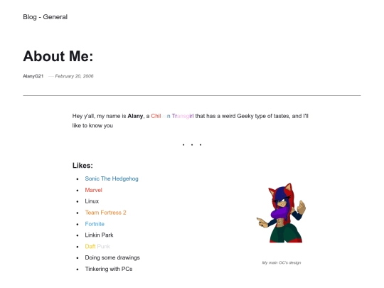 about-me screenshot