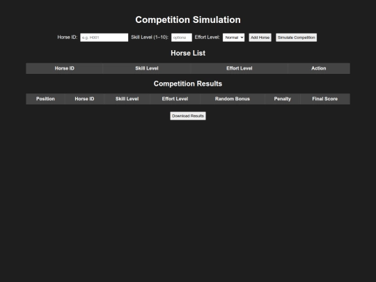 Effortcomp screenshot