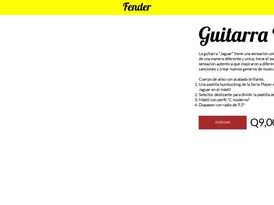 Fenderjaguar screenshot