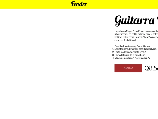 Fenderlead screenshot