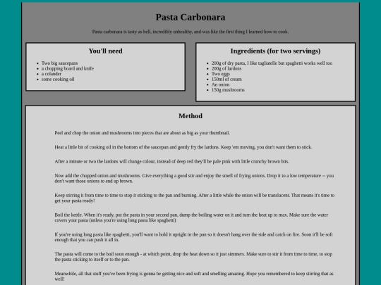 pasta_carbonara screenshot