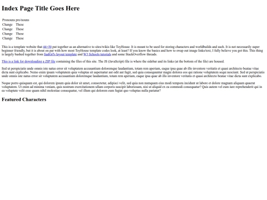 index screenshot