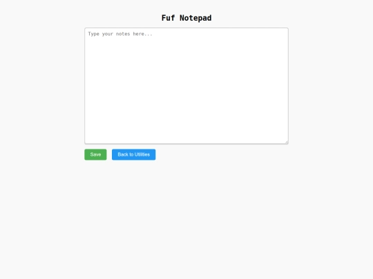 fufutilities/notepad screenshot