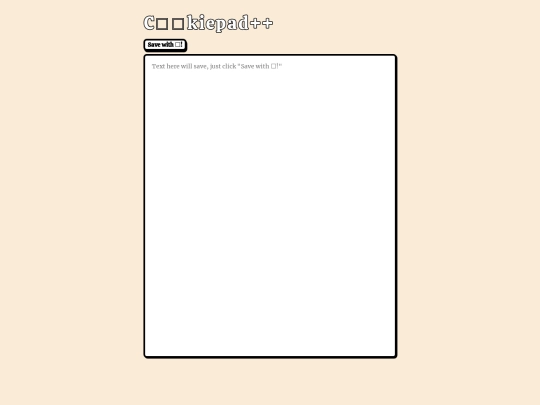 cookiepad screenshot