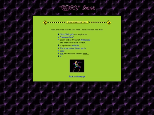 links screenshot