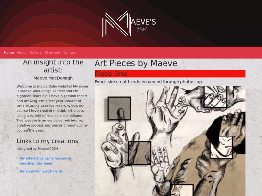 maeveportfolio screenshot