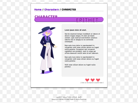 characters/template screenshot