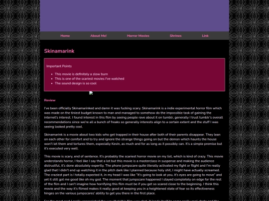 Horror Movies/5/Skinamarink screenshot