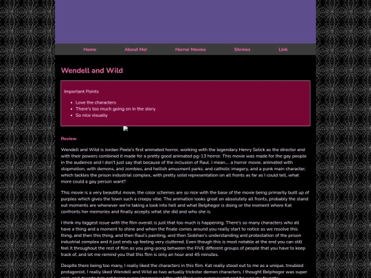 Horror Movies/6/WendellW screenshot