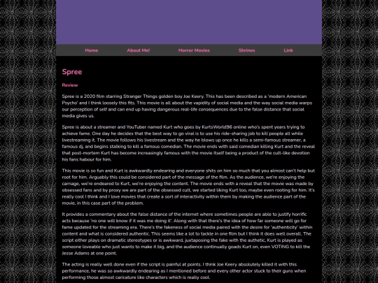 Horror Movies/8/Spree screenshot