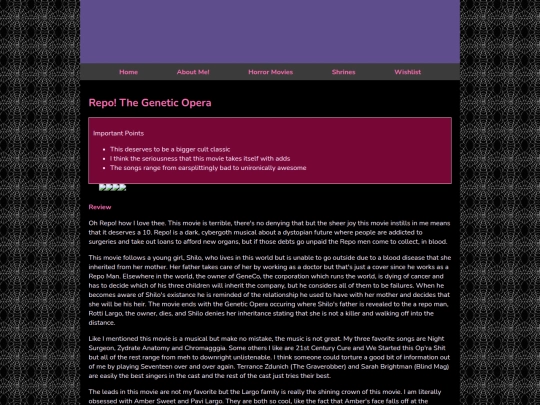 Horror Movies/Repo screenshot