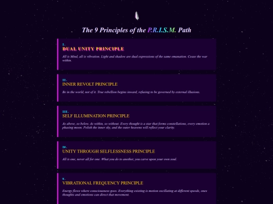 principles screenshot