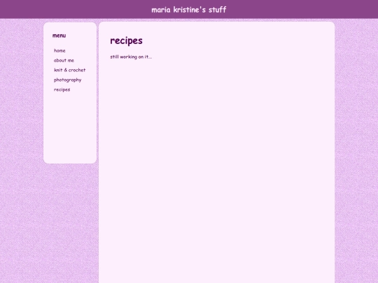 pages/recipes screenshot