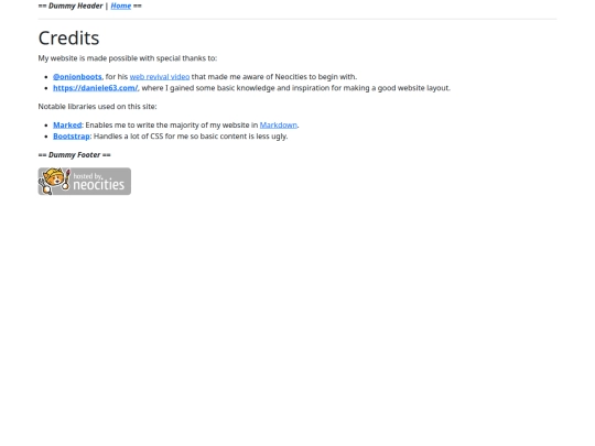 credits screenshot