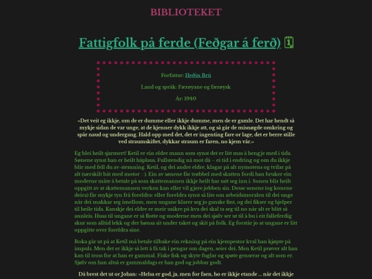 fattigfolk screenshot