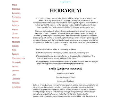gartneriHerbarium screenshot