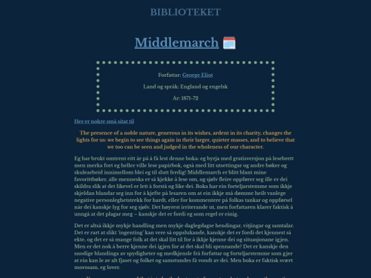 middlemarch screenshot