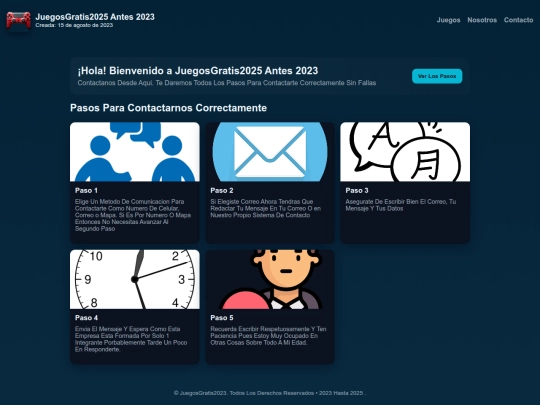 Contacto screenshot