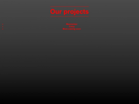 Ourprojects screenshot