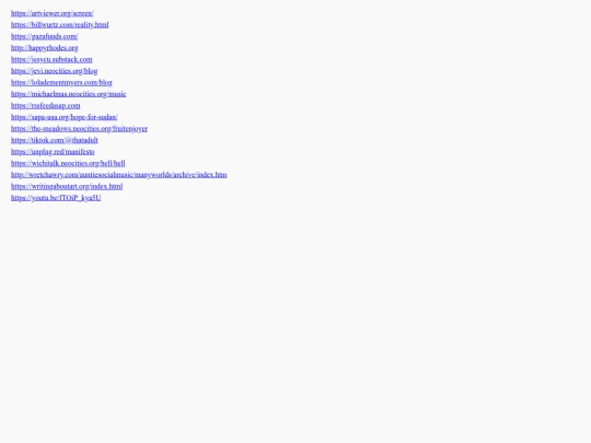 links screenshot