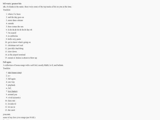 playlists/mixtapes screenshot