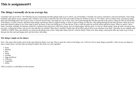 Assignment1 screenshot