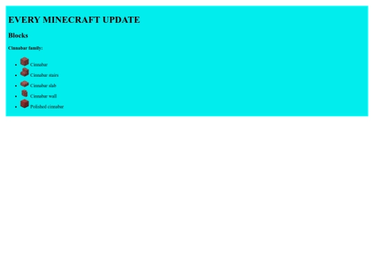EVERYTHINGMINECRAFTUPDATES screenshot