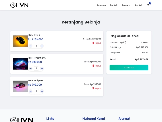 hvn/cart screenshot