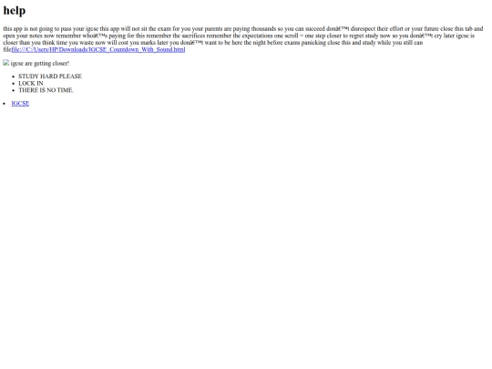 index screenshot