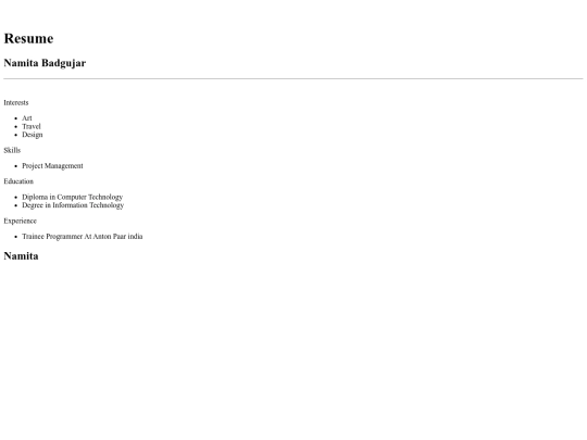 index screenshot