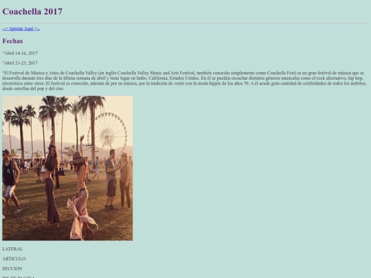 COACHELLA screenshot