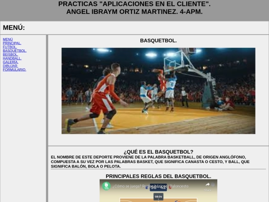 PROYECTO/basquebol screenshot