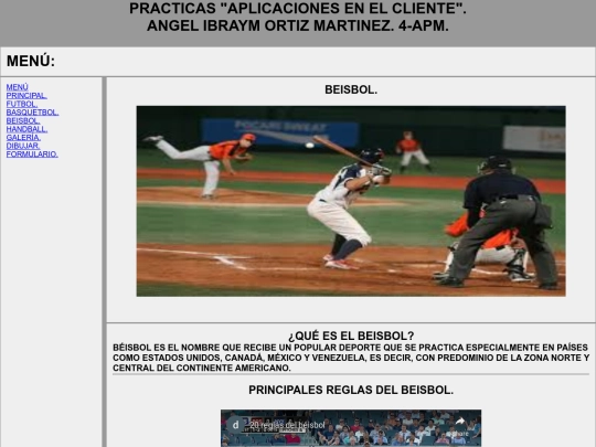 PROYECTO/beisbol screenshot