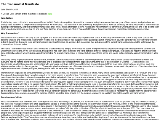 thetransunitistmanifesto screenshot