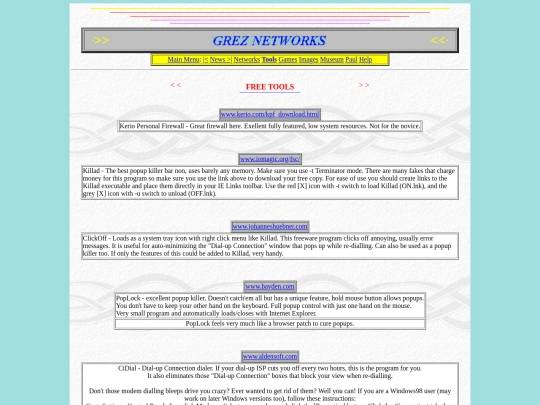 tools screenshot