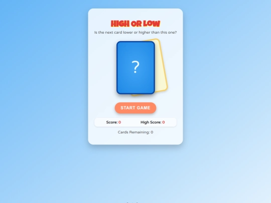Cardgame screenshot