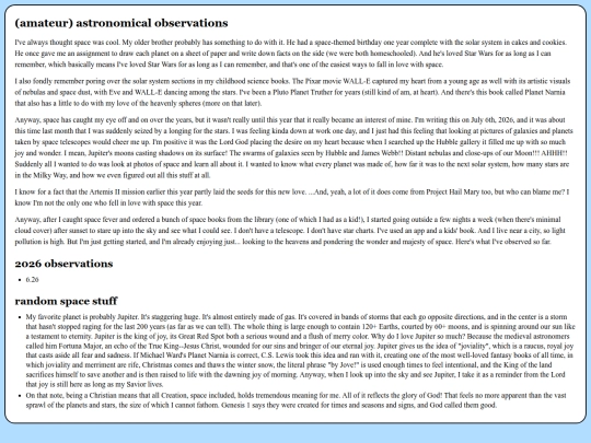 astronomy screenshot