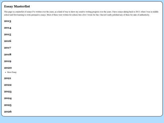 essays screenshot