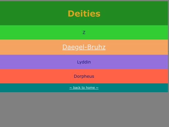 deities screenshot